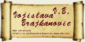 Vojislava Brajkanović vizit kartica
